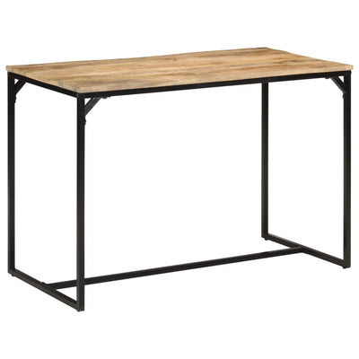 Ruokapöytä 110x55x75 cm täysi karkea mangopuu