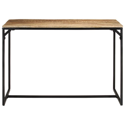 Ruokapöytä 110x55x75 cm täysi karkea mangopuu