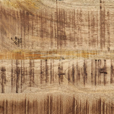 Ruokapöytä 110x55x75 cm täysi karkea mangopuu