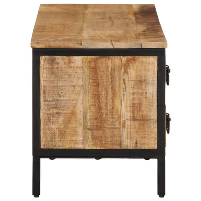 TV-taso 90x35x40 cm täysi karkea mangopuu