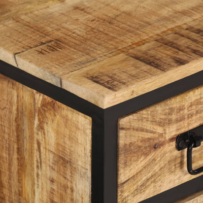 TV-taso 90x35x40 cm täysi karkea mangopuu