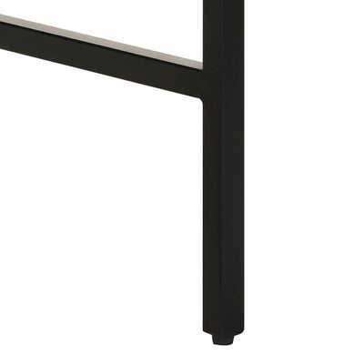 Ruskea meikkipöytä peilillä Mindru 100x40x120cm (mangopuu)