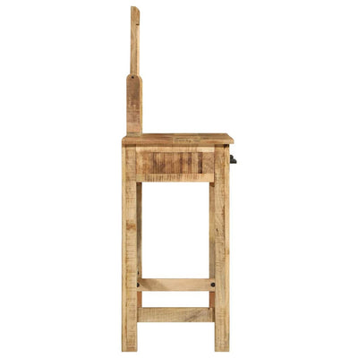 Ruskea meikkipöytä peilillä Andreica 100x40x120cm (mangopuu)