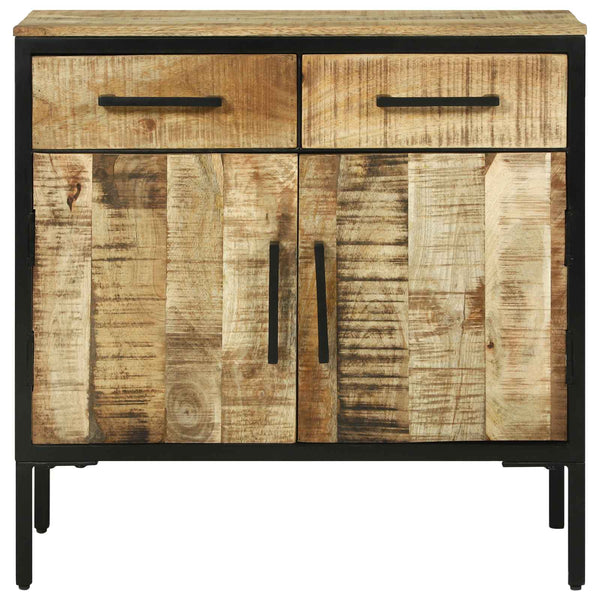 Sivupöytä laatikon kanssa 70 x 35 x 70 cm Täysi Mangopuu
