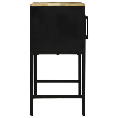 Ruskea konsolipöytä ovella Merna 100x35x70cm (mangopuu)