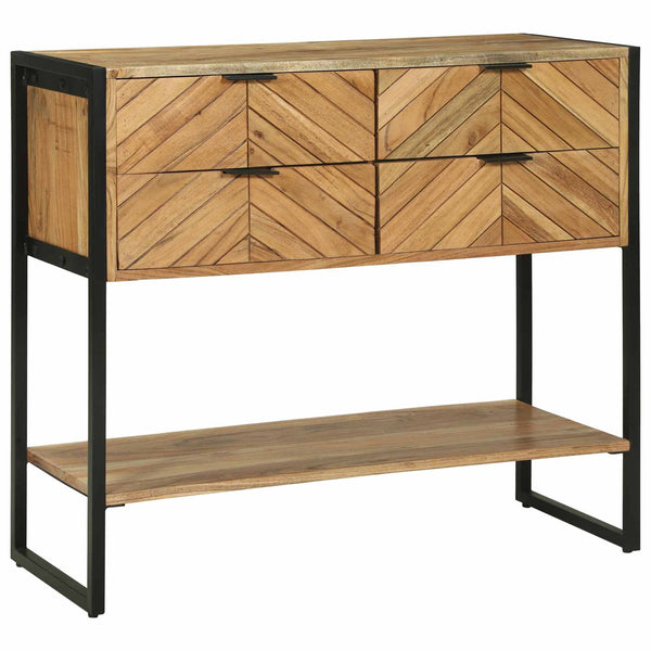 Konsolipöytä Ruskea 90 x 35 x 80 cm Tiheä akasiapuu
