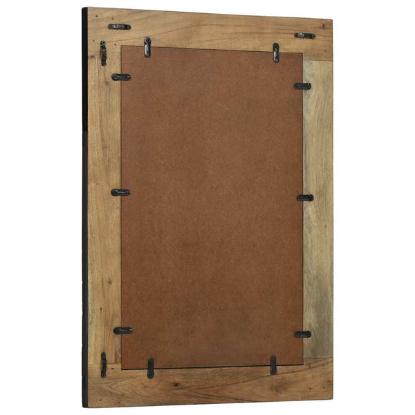 Seinäpeili Musta ja ruskea 70 x 2 x 70 cm Tiheä akasiapuu