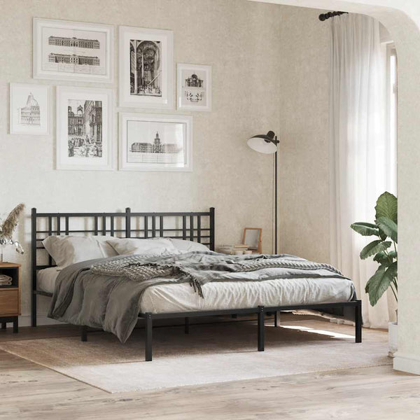 Metallinen vaihtopääty musta 160 cm