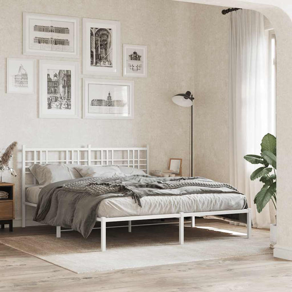 Metallinen vaihtopääty valkoinen 160 cm