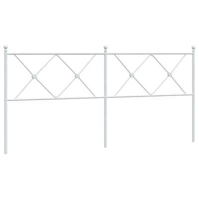 Valkoinen metallinen sängynpääty Afanasi 180cm