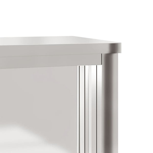 Ruostumaton teräs keittiön seinäkaappi liukuovilla Cheazim