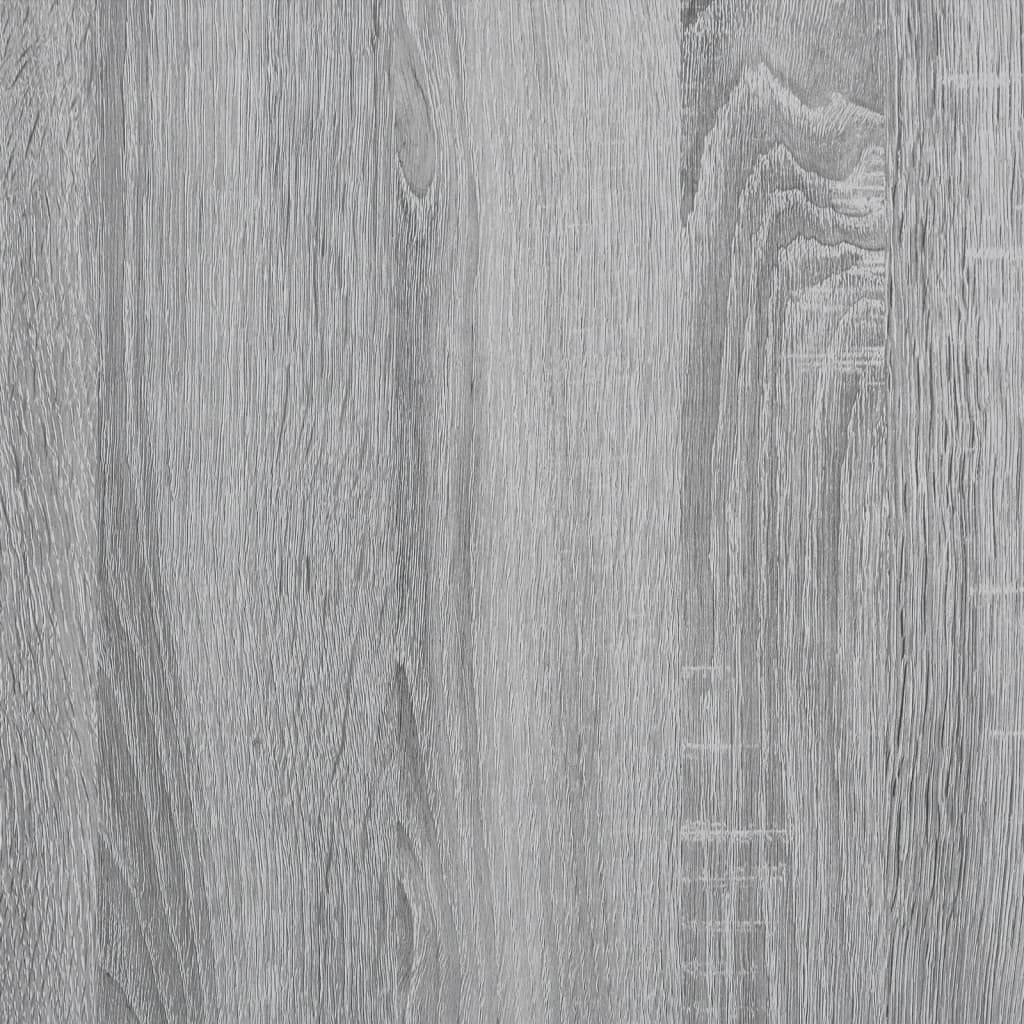 Harmaa työpöytä Crengut 100x45x76cm (puinen ja teräs)