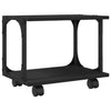 Tulostinteline 2 tasoa musta 41x28x33,5 cm tekninen puu