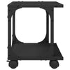 Tulostinteline 2 tasoa musta 41x28x33,5 cm tekninen puu