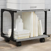 Tulostinteline 2 tasoa harmaa Sonoma 41x28x33,5 cm tekninen puu
