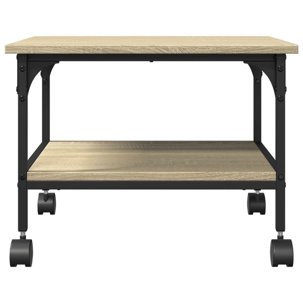 Tulostinteline 2 tasoa Sonoma-tammi 50x40x38 cm tekninen puu