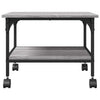 Tulostinteline 2 tasoa harmaa Sonoma 50x40x38 cm tekninen puu