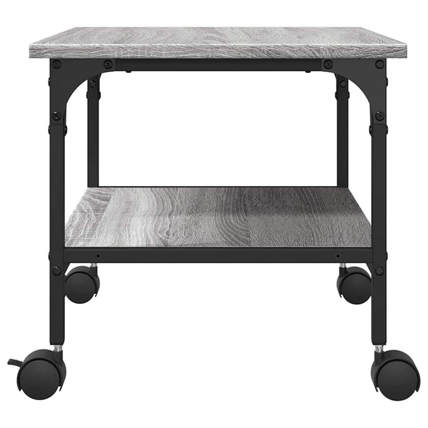 Tulostinteline 2 tasoa harmaa Sonoma 50x40x38 cm tekninen puu