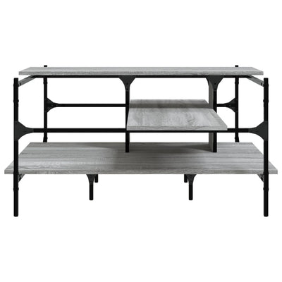 Sohvapöytä harmaa Sonoma 100x100x48,5 cm tekninen puu