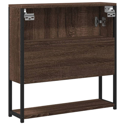 Kylpyhuoneen peilikaappi ruskea tammi 60x16x60 cm tekninen puu
