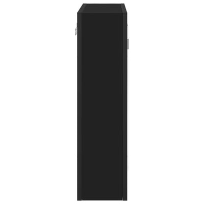 Kylpyhuoneen peilikaappi musta 60x16x60 cm tekninen puu