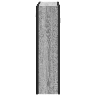 Kylpyhuoneen peilikaappi harmaa Sonoma 60x16x60 cm tekninen puu