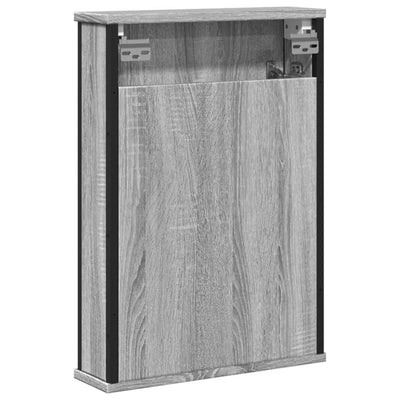 Kylpyhuoneen peilikaappi harmaa Sonoma 42x12x60 cm tekninen puu