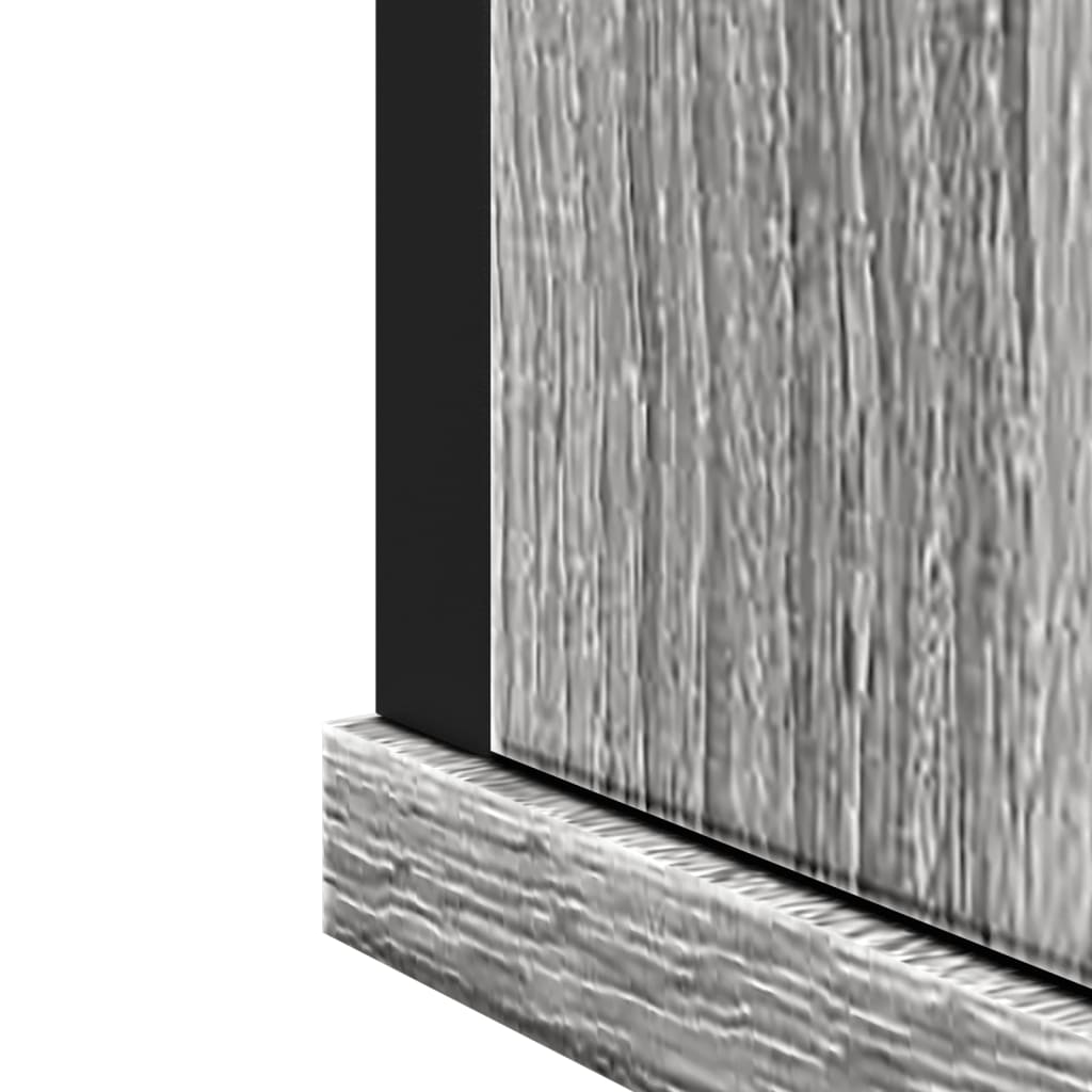 Harmaa kylpyhuoneen peilikaappi Bondrea 42x12x60cm (puinen)