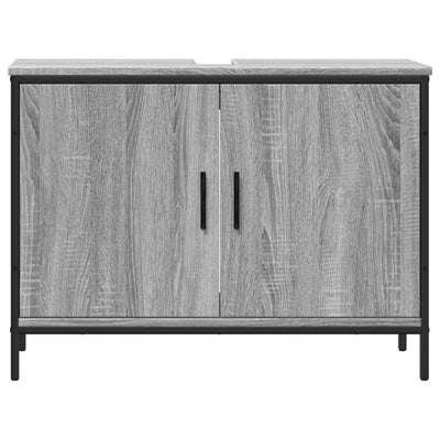 Pesuallaskaappi harmaa Sonoma 80x30x60 cm tekninen puu