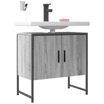 Pesuallaskaappi harmaa Sonoma 60x33x60 cm tekninen puu