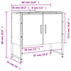 Kylpyhuoneen pesuallaskaappi ruskea 60x33x60 cm tekninen puu