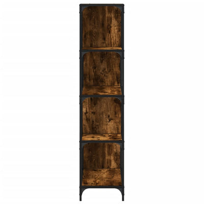 Kirjahylly 4 tasoa savutammi 139x33,5x149 cm tekninen puu