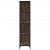 Kirjahylly 4 tasoa ruskea tammi 139x33,5x149 cm tekninen puu
