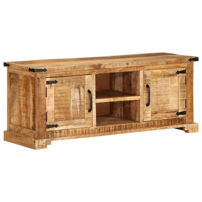 TV-taso 110x35x45 cm täysi karkea mangopuu