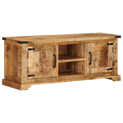 TV-taso 110x35x45 cm täysi karkea mangopuu