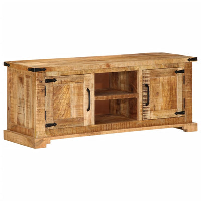 TV-taso 110x35x45 cm täysi karkea mangopuu