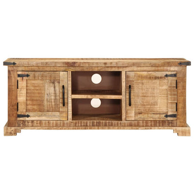 TV-taso 110x35x45 cm täysi karkea mangopuu