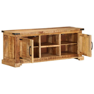 TV-taso 110x35x45 cm täysi karkea mangopuu
