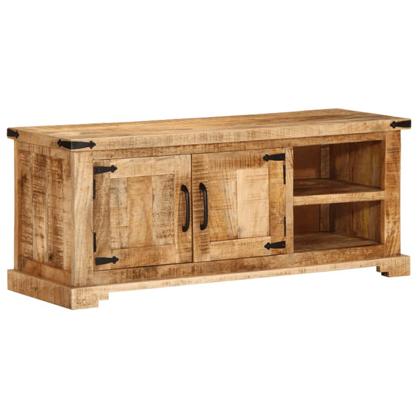 TV-taso 110x35x45 cm täysi karkea mangopuu