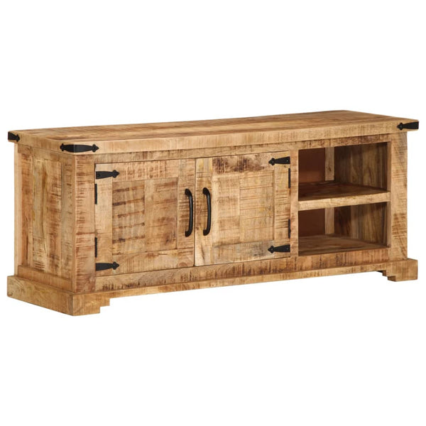 TV-taso 110x35x45 cm täysi karkea mangopuu