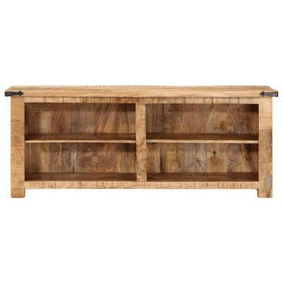 TV-taso 110x35x40 cm täysi karkea mangopuu