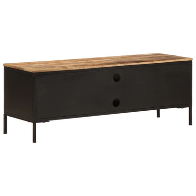 TV-taso 110x35x40 cm täysi karkea mangopuu
