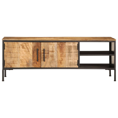 TV-taso 110x35x40 cm täysi karkea mangopuu