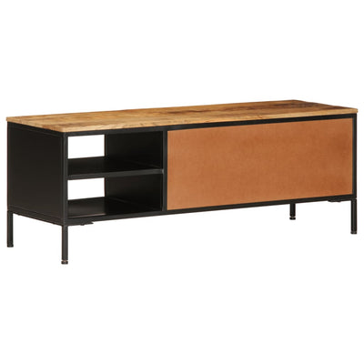 TV-taso 110x35x40 cm täysi karkea mangopuu
