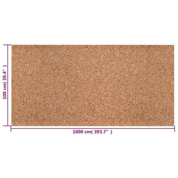 Korkkirulla Ruskea 100 x 1000 x 0,8 cm Korkki