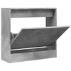 Kenkäkaappi betoninharmaa 60x21x57 cm tekninen puu