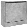 Kenkäkaappi betoninharmaa 60x21x57 cm tekninen puu