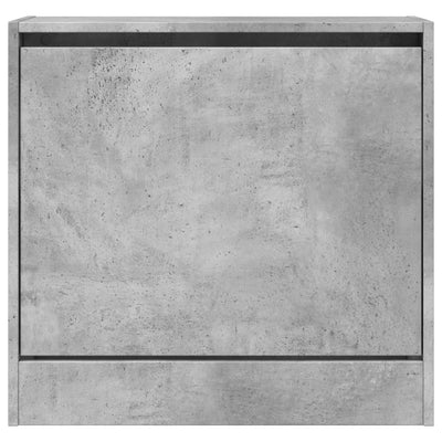 Kenkäkaappi betoninharmaa 60x21x57 cm tekninen puu