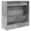 Kenkäkaappi betoninharmaa 60x21x57 cm tekninen puu