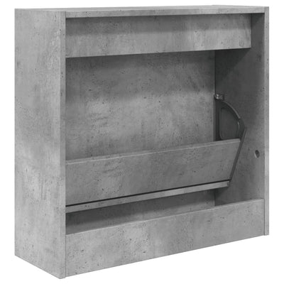 Kenkäkaappi betoninharmaa 60x21x57 cm tekninen puu